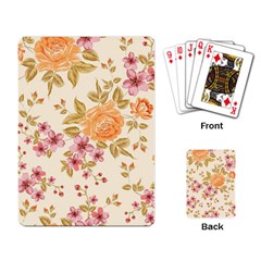 Peony Flower Pattern Background Playing Cards Single Design (rectangle)