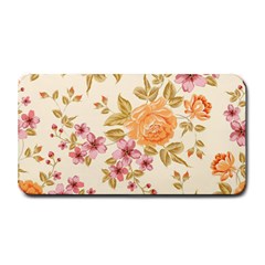 Peony Flower Pattern Background Medium Bar Mat by Grandong