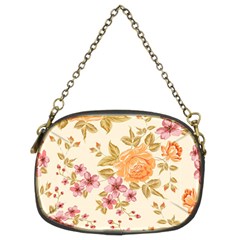 Peony Flower Pattern Background Chain Purse (two Sides) by Grandong