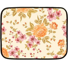 Peony Flower Pattern Background Two Sides Fleece Blanket (mini) by Grandong