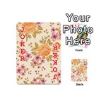 Peony Flower Pattern Background Playing Cards 54 Designs (Mini) Front - Joker2