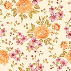 Peony Flower Pattern Background Play Mat (rectangle) by Grandong