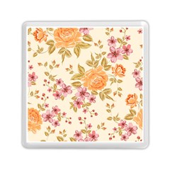 Peony Flower Pattern Background Memory Card Reader (square) by Grandong