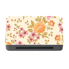 Peony Flower Pattern Background Memory Card Reader With Cf by Grandong