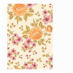 Peony Flower Pattern Background Small Garden Flag (two Sides) by Grandong