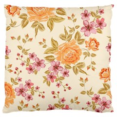 Peony Flower Pattern Background Large Cushion Case (one Side) by Grandong