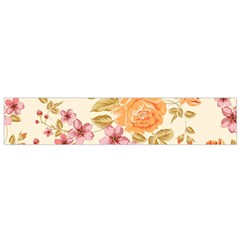 Peony Flower Pattern Background Small Premium Plush Fleece Scarf