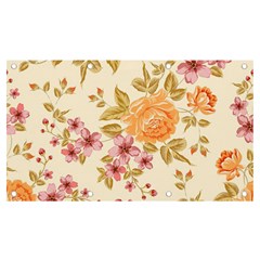 Peony Flower Pattern Background Banner And Sign 7  X 4  by Grandong