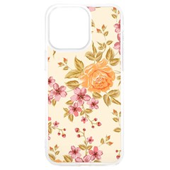 Peony Flower Pattern Background Iphone 15 Pro Max Tpu Uv Print Case by Grandong