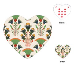 Ancient Egypt Antique Archeology Playing Cards Single Design (heart) by Grandong