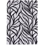 Black White Flower Texture Pattern A4 Acrylic Clipboard Back