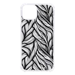 Black White Flower Texture Pattern Iphone 13 Tpu Uv Print Case