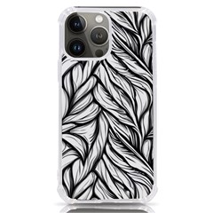 Black White Flower Texture Pattern Iphone 13 Pro Max Tpu Uv Print Case by Grandong