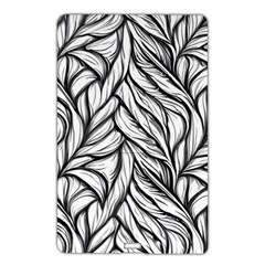 Black White Flower Texture Pattern Name Card Style Usb Flash Drive