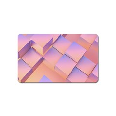 3d Texture Abstract Pattern Vintage Magnet (name Card)