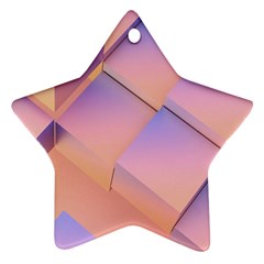 3d Texture Abstract Pattern Vintage Star Ornament (two Sides)