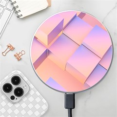 3d Texture Abstract Pattern Vintage Wireless Fast Charger(white) by Grandong