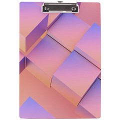 3d Texture Abstract Pattern Vintage A4 Acrylic Clipboard by Grandong