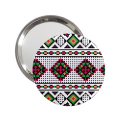 Ukrainian Folk Seamless Pattern Ethnic Ornament Border Element Traditional 2.25  Handbag Mirrors