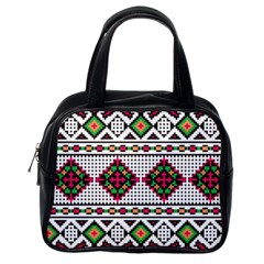 Ukrainian Folk Seamless Pattern Ethnic Ornament Border Element Traditional Classic Handbag (one Side) by Grandong