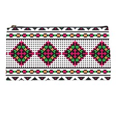 Ukrainian Folk Seamless Pattern Ethnic Ornament Border Element Traditional Pencil Case