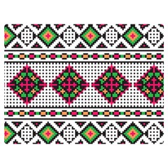 Ukrainian Folk Seamless Pattern Ethnic Ornament Border Element Traditional Premium Plush Fleece Blanket (extra Small)