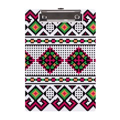 Ukrainian Folk Seamless Pattern Ethnic Ornament Border Element Traditional A5 Acrylic Clipboard