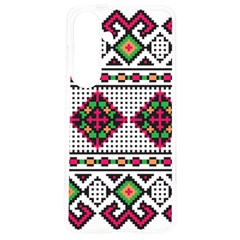 Ukrainian Folk Seamless Pattern Ethnic Ornament Border Element Traditional Samsung Galaxy S24 6.2 Inch TPU UV Case