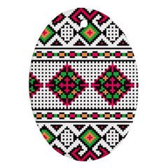 Ukrainian Folk Seamless Pattern Ethnic Ornament Border Element Traditional Ornament (oval) by Grandong