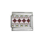 Ukrainian Folk Seamless Pattern Ethnic Ornament Border Element Traditional Italian Charm (9mm) Front