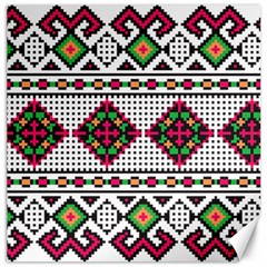 Ukrainian Folk Seamless Pattern Ethnic Ornament Border Element Traditional Canvas 12  X 12 