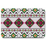 Ukrainian Folk Seamless Pattern Ethnic Ornament Border Element Traditional Large Doormat 30 x20  Door Mat