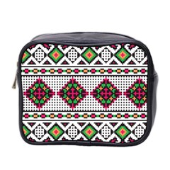 Ukrainian Folk Seamless Pattern Ethnic Ornament Border Element Traditional Mini Toiletries Bag (two Sides)