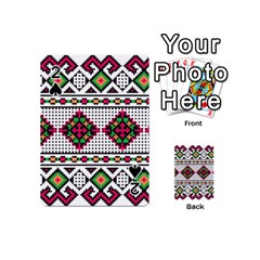 Ukrainian Folk Seamless Pattern Ethnic Ornament Border Element Traditional Playing Cards 54 Designs (mini)