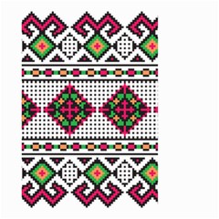 Ukrainian Folk Seamless Pattern Ethnic Ornament Border Element Traditional Small Garden Flag (two Sides)