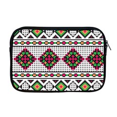 Ukrainian Folk Seamless Pattern Ethnic Ornament Border Element Traditional Apple Macbook Pro 17  Zipper Case