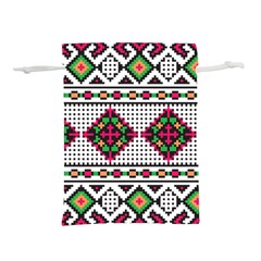 Ukrainian Folk Seamless Pattern Ethnic Ornament Border Element Traditional Lightweight Drawstring Pouch (s) by Grandong