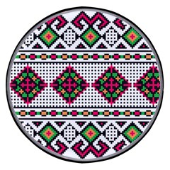 Ukrainian Folk Seamless Pattern Ethnic Ornament Border Element Traditional Wireless Fast Charger(black)