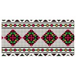 Ukrainian Folk Seamless Pattern Ethnic Ornament Border Element Traditional Banner and Sign 8  x 4  Front