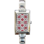 Ukrainian Folk Seamless Pattern Ornament Ethnic Ornament Border Element Traditional Art Rectangle Italian Charm Watch Front