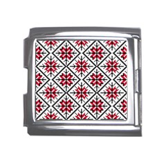 Ukrainian Folk Seamless Pattern Ornament Ethnic Ornament Border Element Traditional Art Mega Link Italian Charm (18mm)