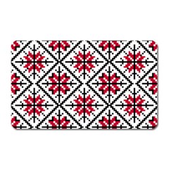 Ukrainian Folk Seamless Pattern Ornament Ethnic Ornament Border Element Traditional Art Magnet (rectangular) by Grandong