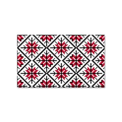 Ukrainian Folk Seamless Pattern Ornament Ethnic Ornament Border Element Traditional Art Sticker Rectangular (100 Pack) by Grandong