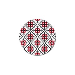 Ukrainian Folk Seamless Pattern Ornament Ethnic Ornament Border Element Traditional Art Golf Ball Marker (4 Pack) by Grandong