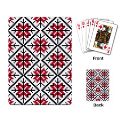 Ukrainian Folk Seamless Pattern Ornament Ethnic Ornament Border Element Traditional Art Playing Cards Single Design (rectangle) by Grandong