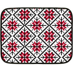 Ukrainian Folk Seamless Pattern Ornament Ethnic Ornament Border Element Traditional Art Fleece Blanket (mini) by Grandong