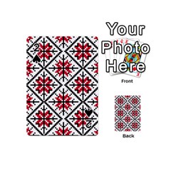 Ukrainian Folk Seamless Pattern Ornament Ethnic Ornament Border Element Traditional Art Playing Cards 54 Designs (mini)