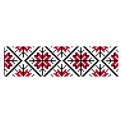 Ukrainian Folk Seamless Pattern Ornament Ethnic Ornament Border Element Traditional Art Oblong Satin Scarf (16  X 60 ) by Grandong