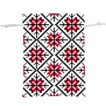 Ukrainian Folk Seamless Pattern Ornament Ethnic Ornament Border Element Traditional Art Lightweight Drawstring Pouch (XL) Front