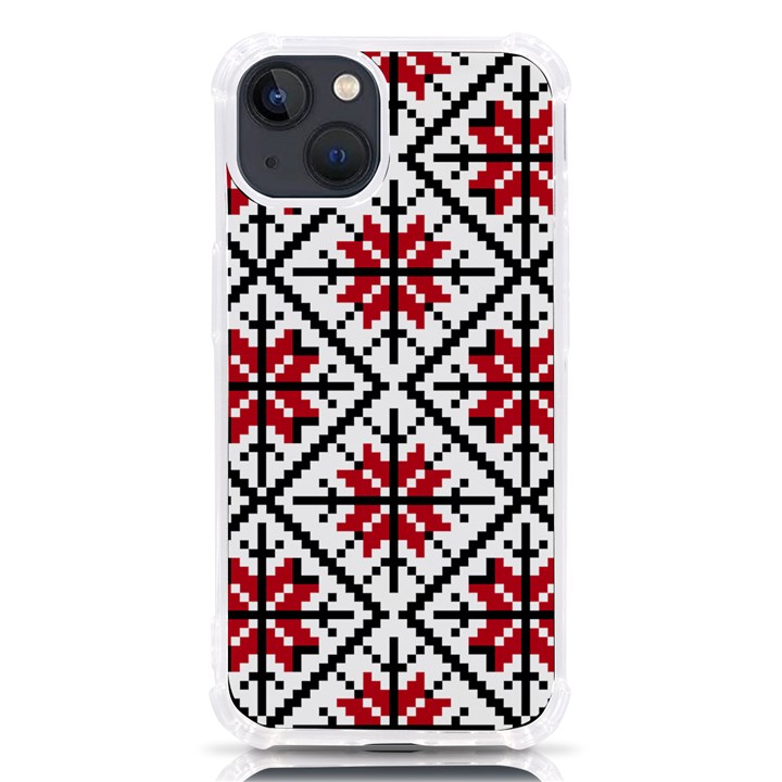 Ukrainian Folk Seamless Pattern Ornament Ethnic Ornament Border Element Traditional Art iPhone 13 TPU UV Print Case